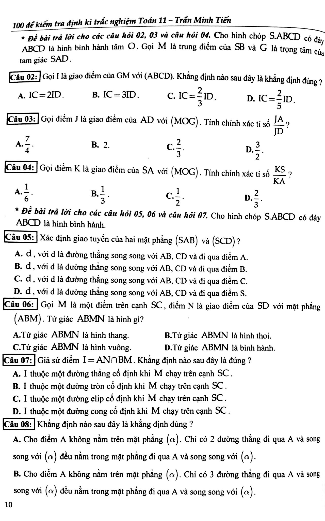 100 Đề Kiểm Tra Định Kì Trắc Nghiệm Toán 11 PDF đọc ebook online, epub online, nghe sách nói audio miễn phí.