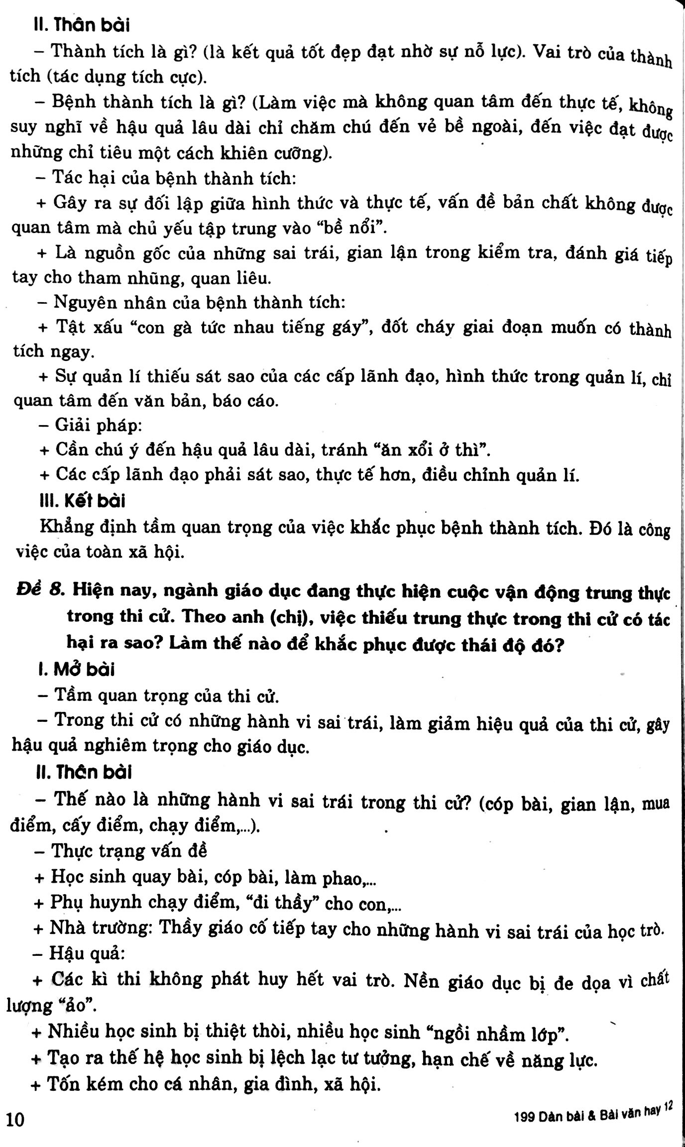 199 Dàn Bài Và Bài Văn Hay Lớp 12 PDF đọc ebook online, epub online, nghe sách nói audio miễn phí.
