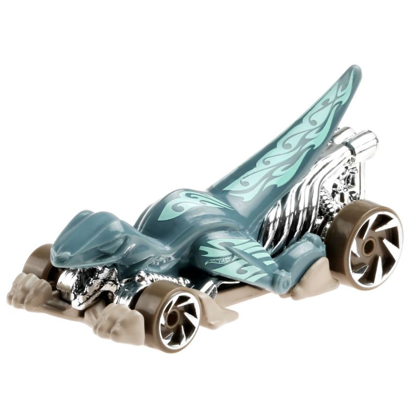 Hot Wheels Veloci Racer 1:64 Scale Die-Cast Car - Gray, Dino Riders Series (119/250)