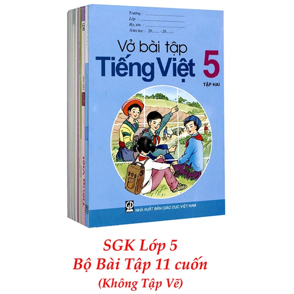 Sách Giáo Khoa Bộ Lớp 5 – Sách Bài Tập (Bộ 11 Cuốn) (2021)