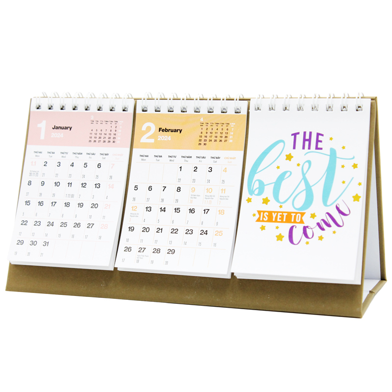 Lịch Bàn Chữ A Minimalist 2024 - Fabico-XNI24 - Quotes Và Preview