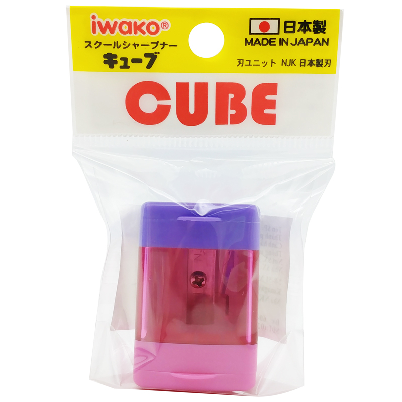 Chuốt Chì Iwako Cube Sharpener SH-CUB001 - Màu Hồng