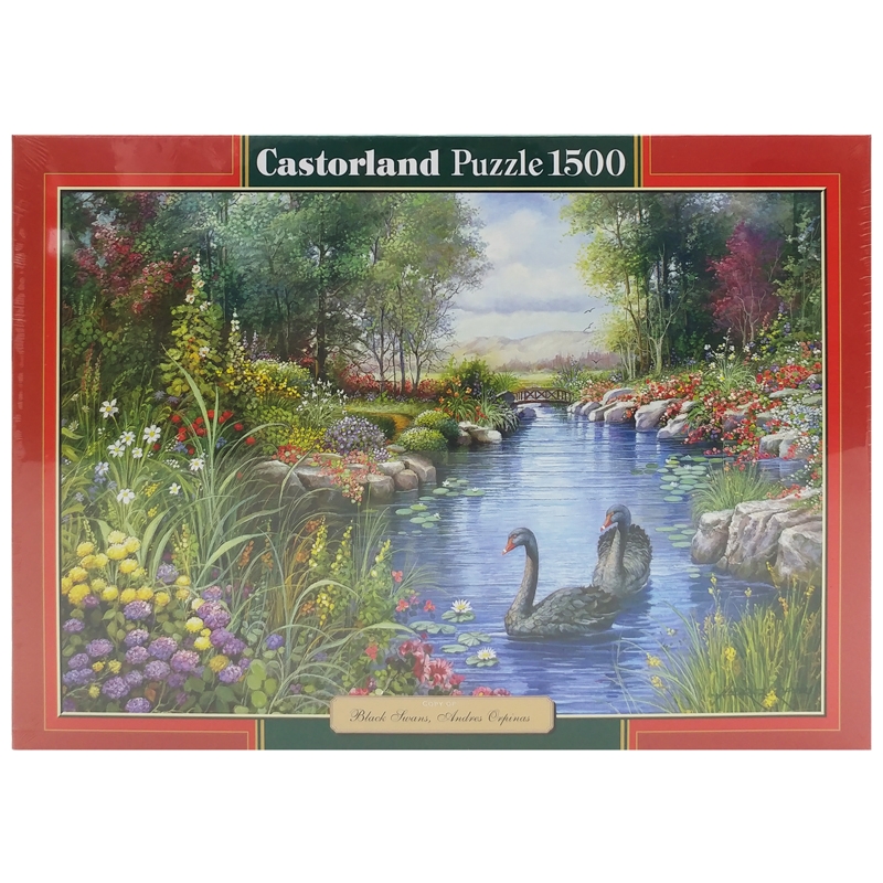 Bộ Xếp Hình Castorland C151042 Black Swans, Andres Orpinas (1500