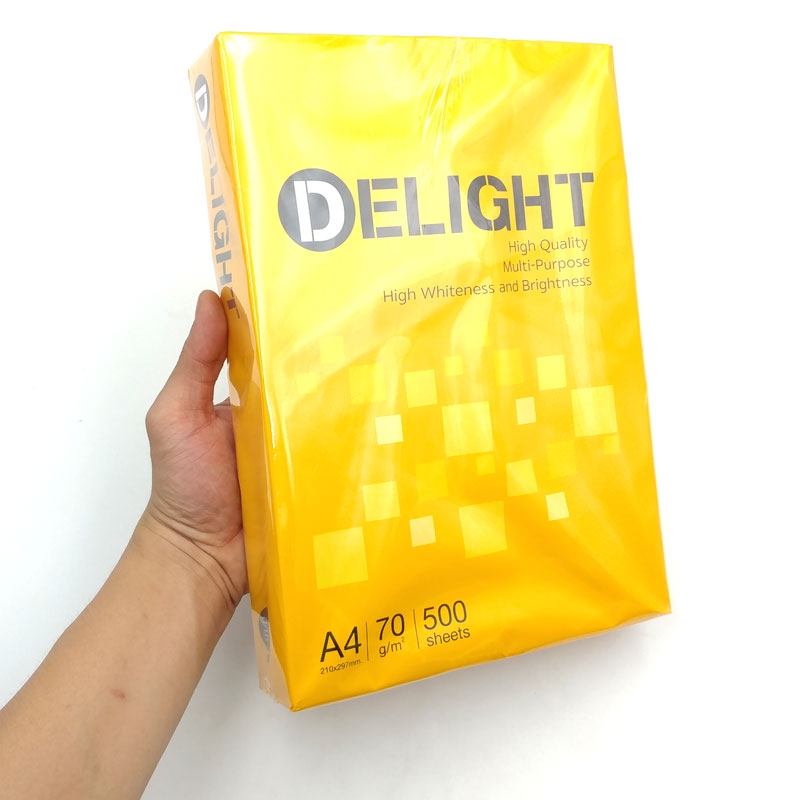 Giấy Photo A4 70gsm - Delight DL70 (500 Tờ) - FAHASA.COM
