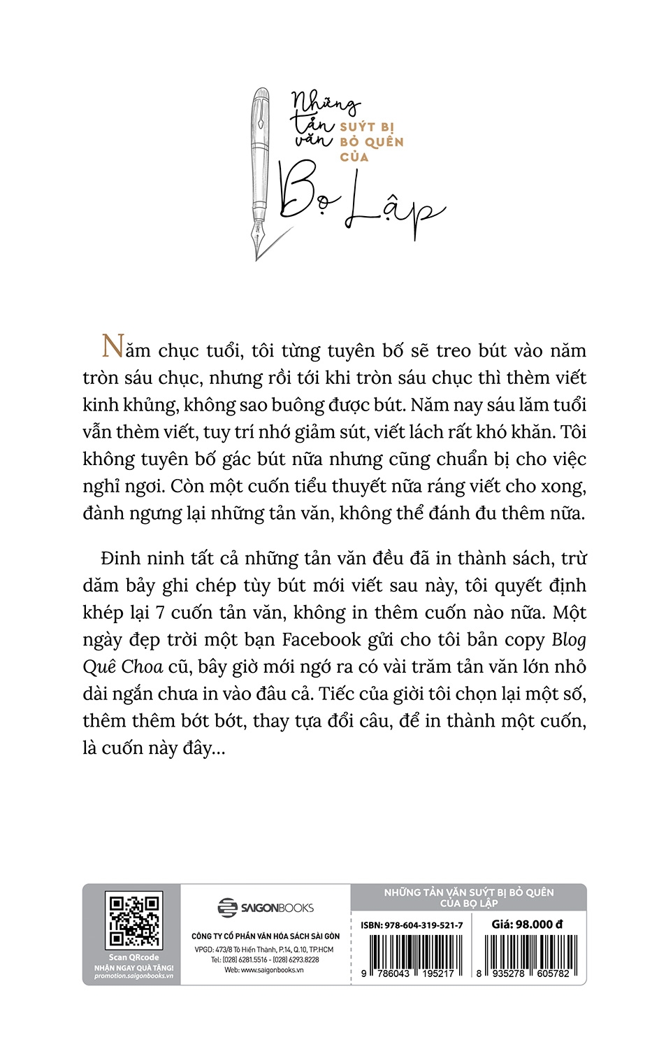 Những Tản Văn Suýt Bị Bỏ Quên Của Bọ Lập PDF Những Tản Văn Suýt Bị Bỏ Quên Của Bọ Lập PDF
