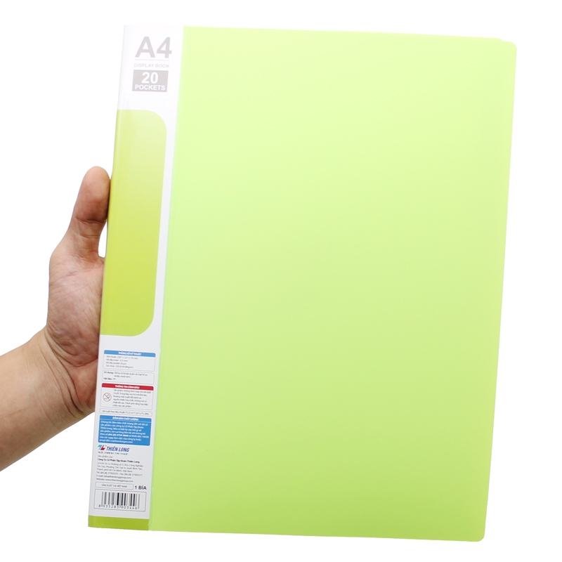 Bìa A4 20 Lá - Flexoffice FO-DB007 - Màu Xanh Lá - FAHASA.COM