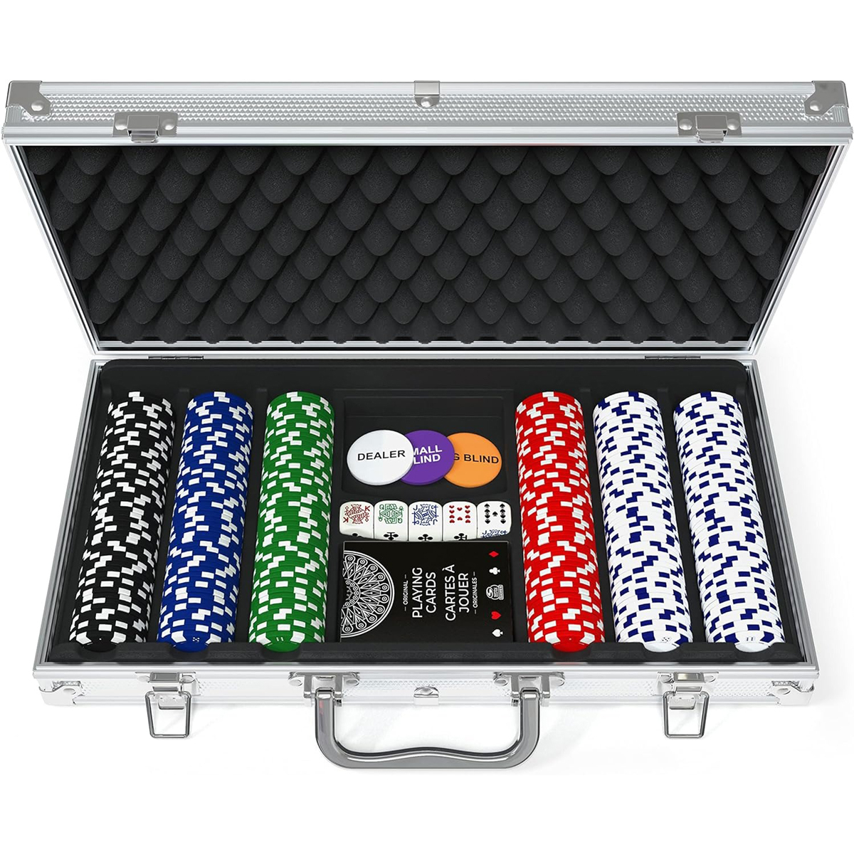 Đồ Chơi 300 Poker Chips Không Số Kèm Khay Đựng Spin Master 6065367