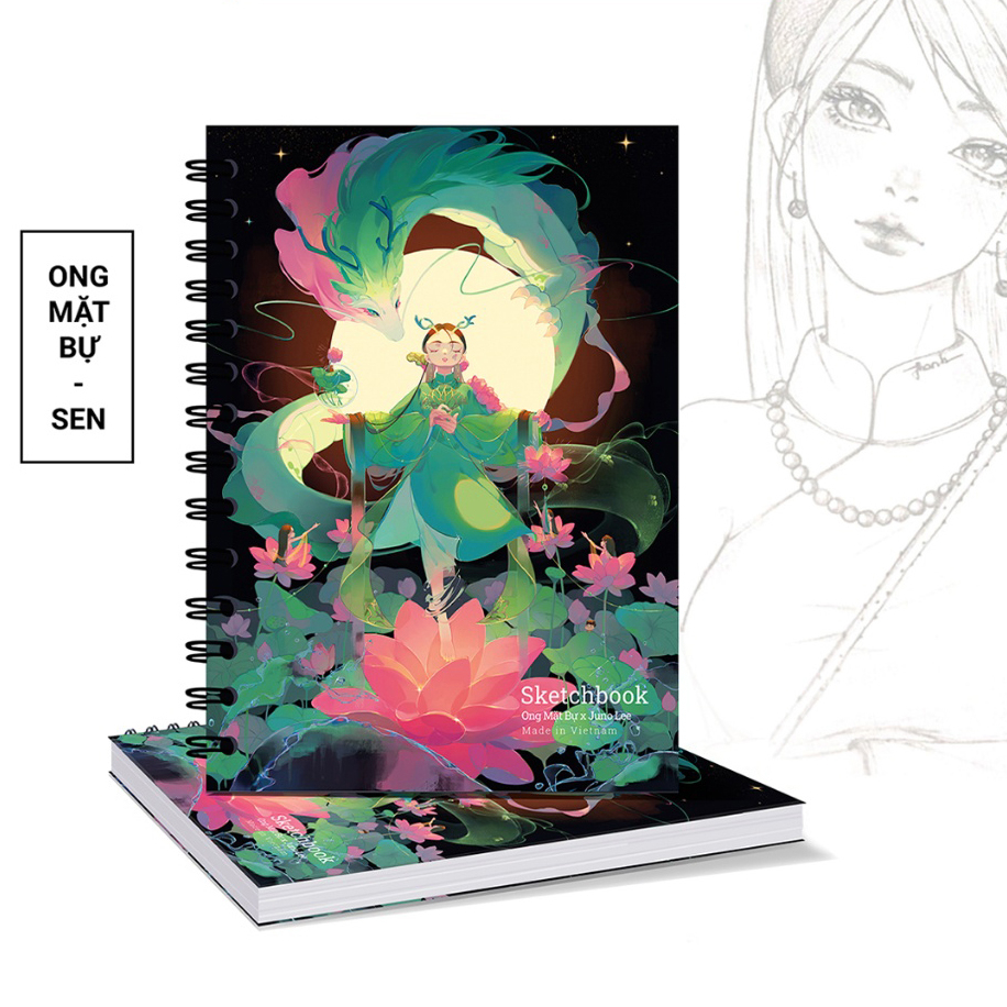 Sổ Phác Thảo Basic Bìa SEN A4 Giấy Trơn 72 Trang 190gsm Odom Paper