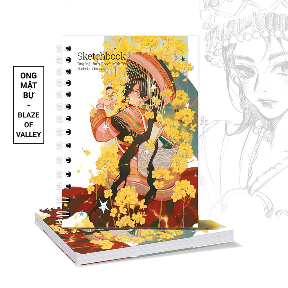 Sổ Phác Thảo Basic Blaze Of Valley A5 Giấy Trơn 72 Trang 190gsm