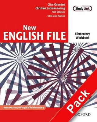 New English File Elementary Workbook With Answer Booklet and MultiROM ...