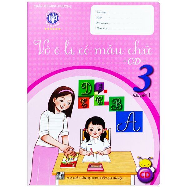 Bộ Vở Ô Li Có Mẫu Chữ 3 - Tập 1 (Cánh Diều - 2022)