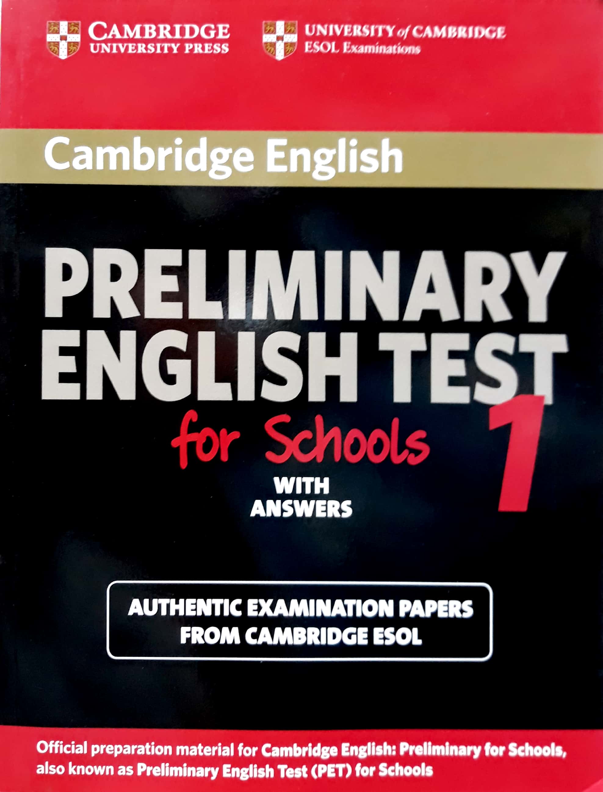 Cambridge Preliminary English Test for Schools 1 Student’s Book with ...