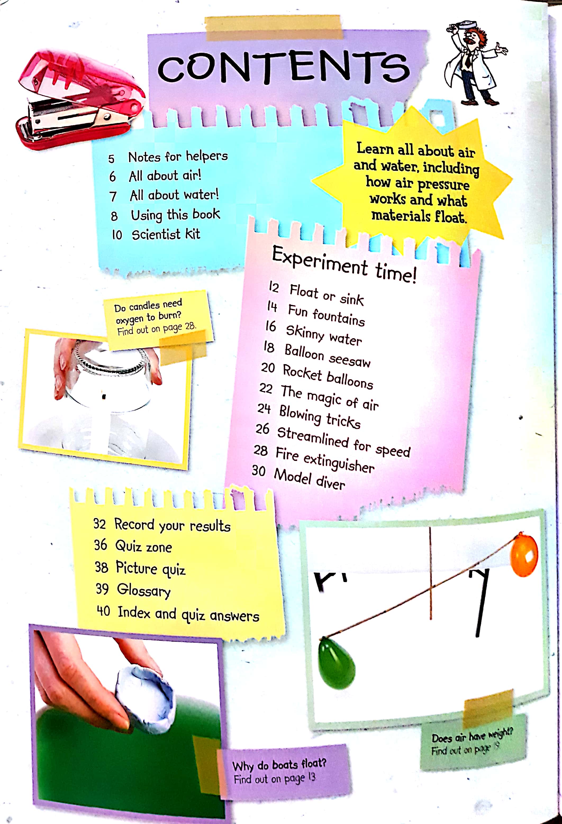 Air and Water Experiments