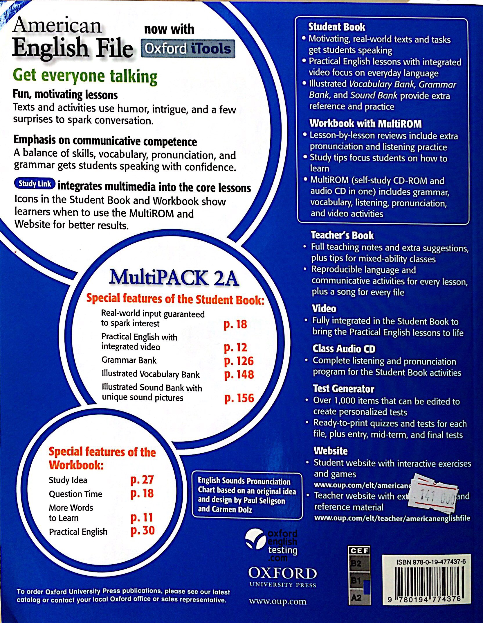 American English File 2 Student Book/Workbook Multipack A - FAHASA.COM