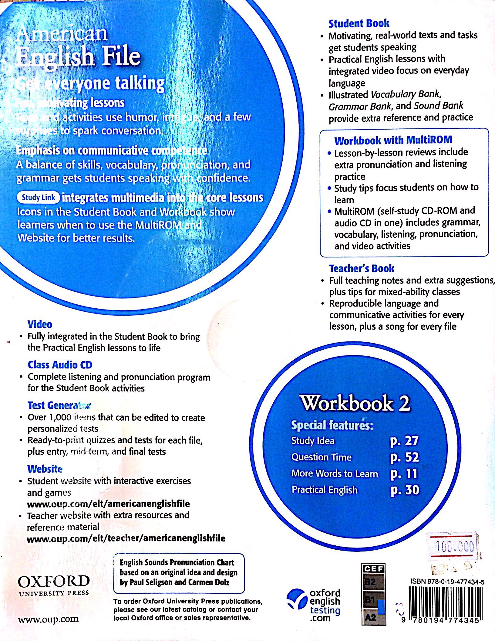 American English File 2 Workbook with MultiROM - FAHASA.COM