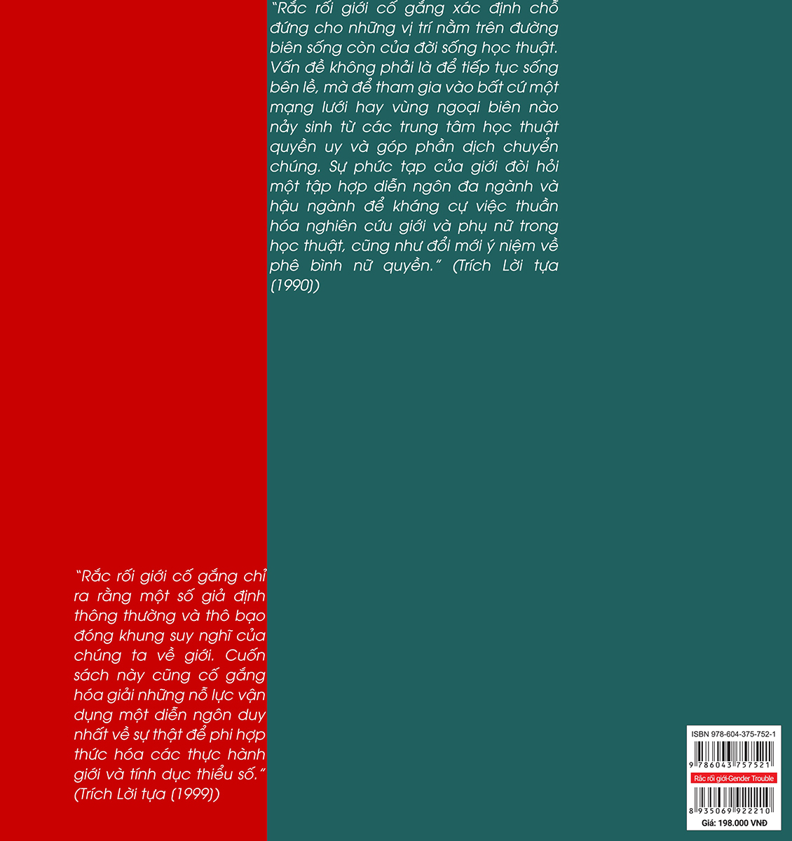 Tải sách Rắc Rối Giới - Gender Trouble PDF đọc ebook online, epub online, nghe sách nói audio miễn phí.