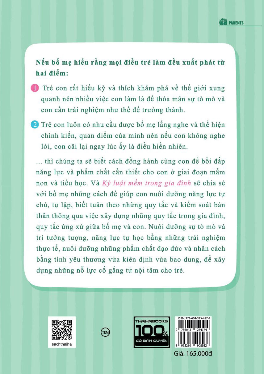 Kỷ Luật Mềm Trong Gia Đình: Giáo Dục Trẻ 3 - 10 Tuổi Dành Cho Gia Đình Việt - Tặng Kèm Sổ Tay PDF