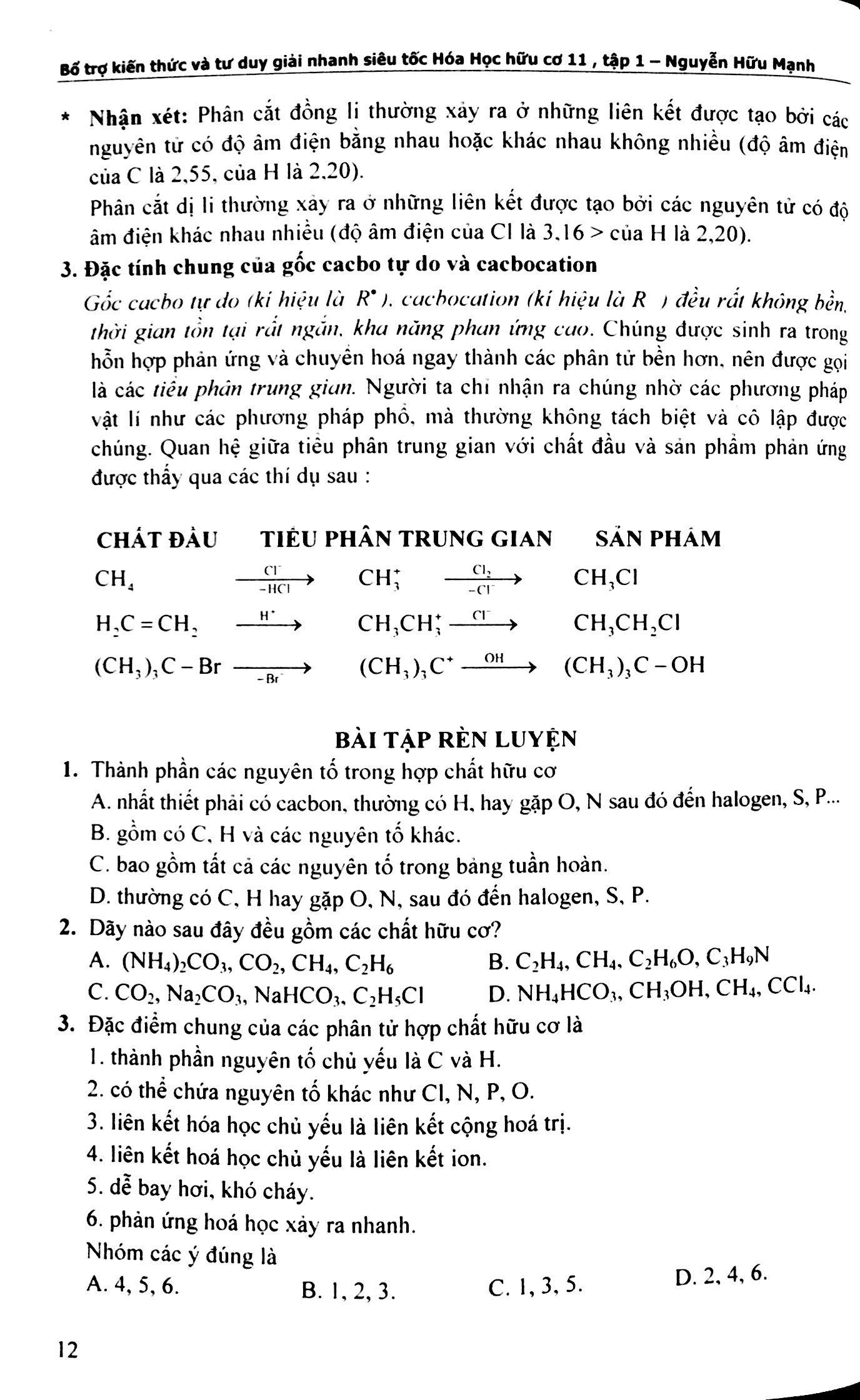 Bổ Trợ Kiến Thức Và Tư Duy Giải Nhanh Siêu Tốc Hóa Học Hữu Cơ Lớp 11 (Tập 1) PDF đọc ebook online, epub online, nghe sách nói audio miễn phí.