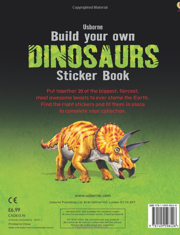 Build Your Own Dinosaurs Sticker Book