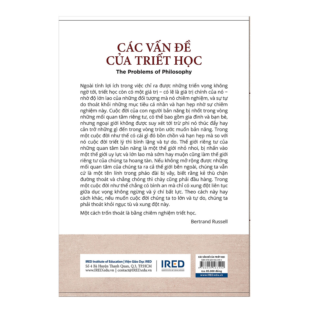 Các Vấn Đề Của Triết Học - The Problems Of Philosophy PDF đọc ebook online, epub online, nghe sách nói audio miễn phí.