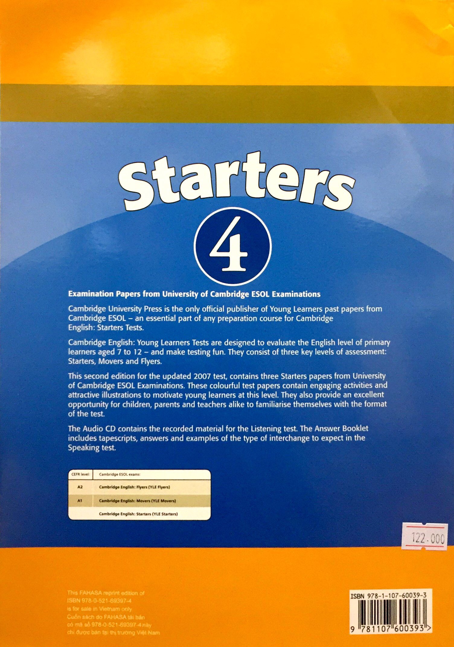 Cambridge Young Learner English Test Starters 4 SB FAHASA Reprint ...