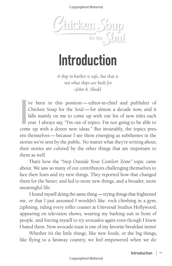 Chicken Soup For The Soul Step Outside Your Comfort Zone