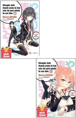 Combo Chuyện Tình Thanh Xuân Bi Hài Của Tôi Quả Nhiên Là Sai Lầm Tập 1 + 2 - Tặng Kèm Bookmark (Số Lượng Có Hạn) (Bộ 2 Cuốn)