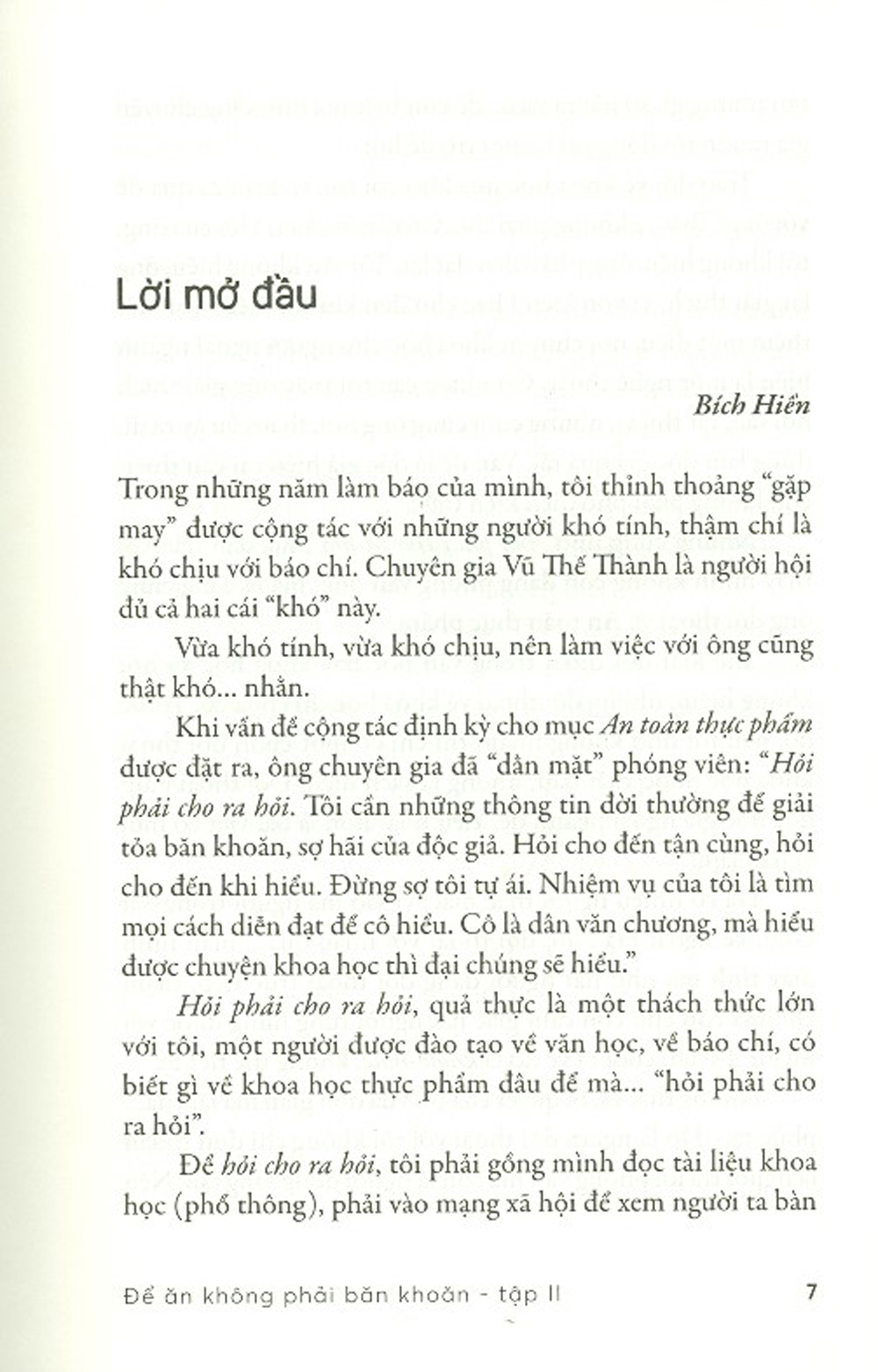 Tải sách Để Ăn Không Phải Băn Khoăn - Tập 2 PDF đọc ebook online, epub online, nghe sách nói audio miễn phí.