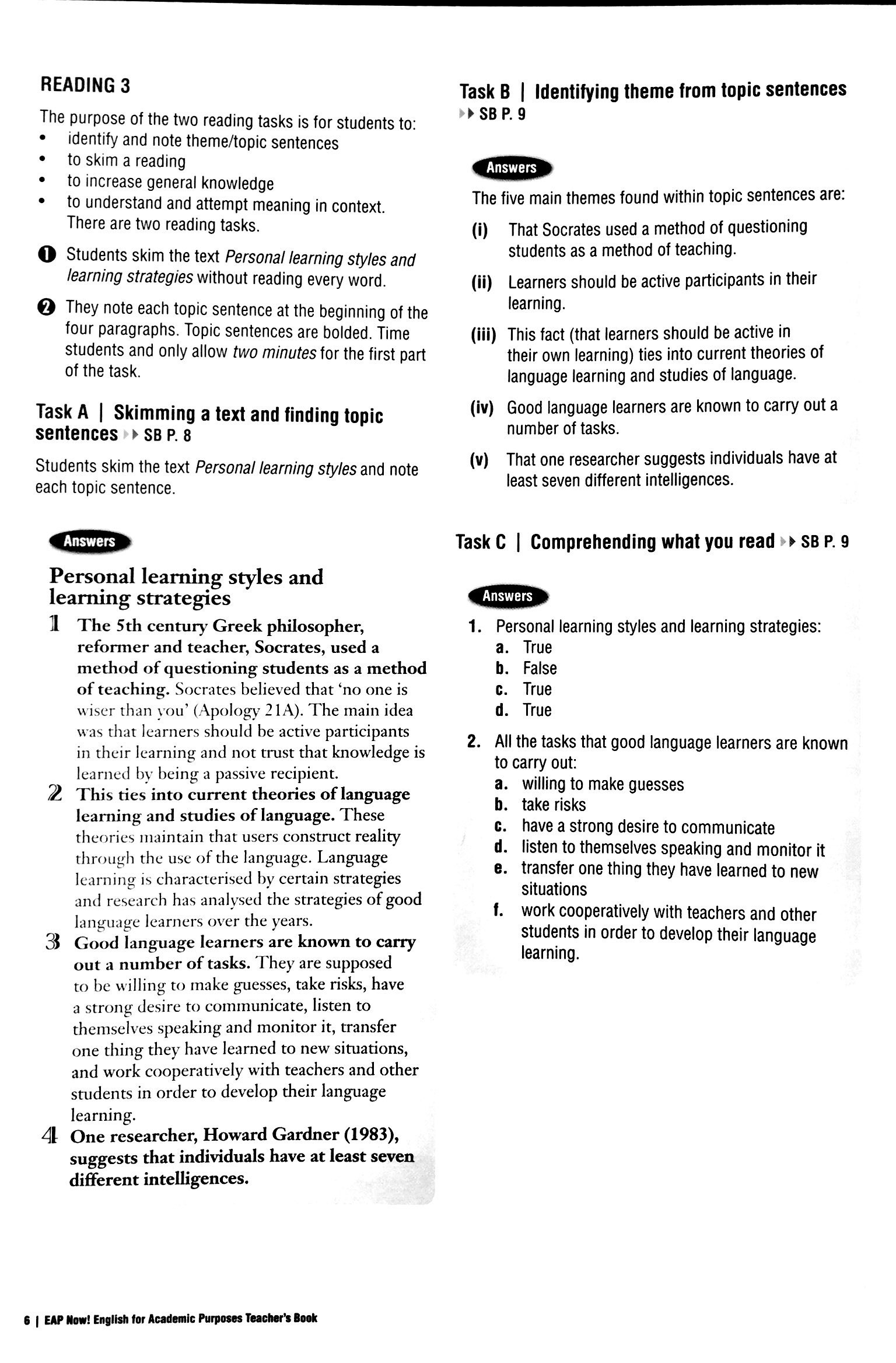 EAP Now! English for Academic Purposes Teachers Book - FAHASA.COM