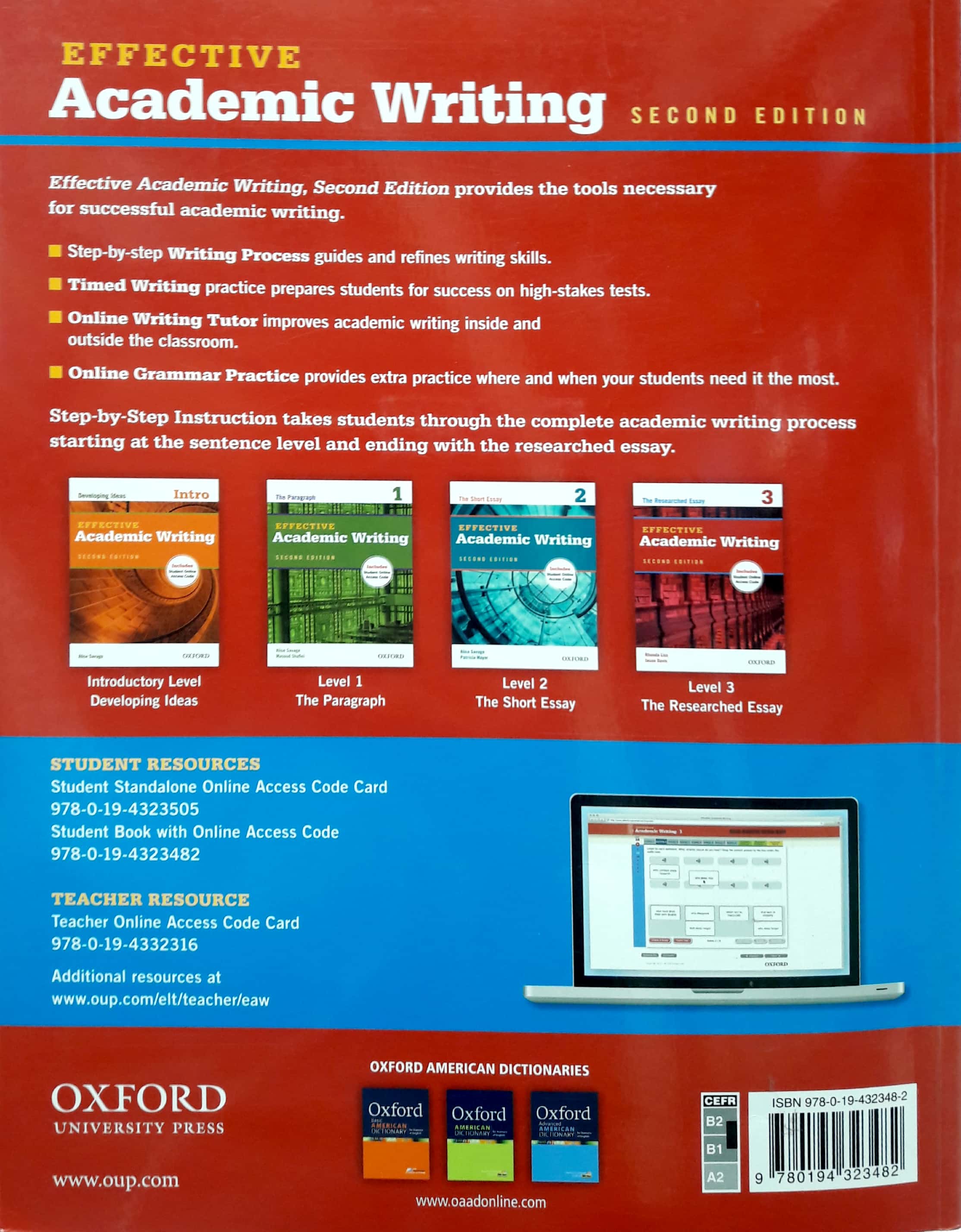 Effective Academic Writing 3 Student Book with Access to Oxford Learn 2Ed