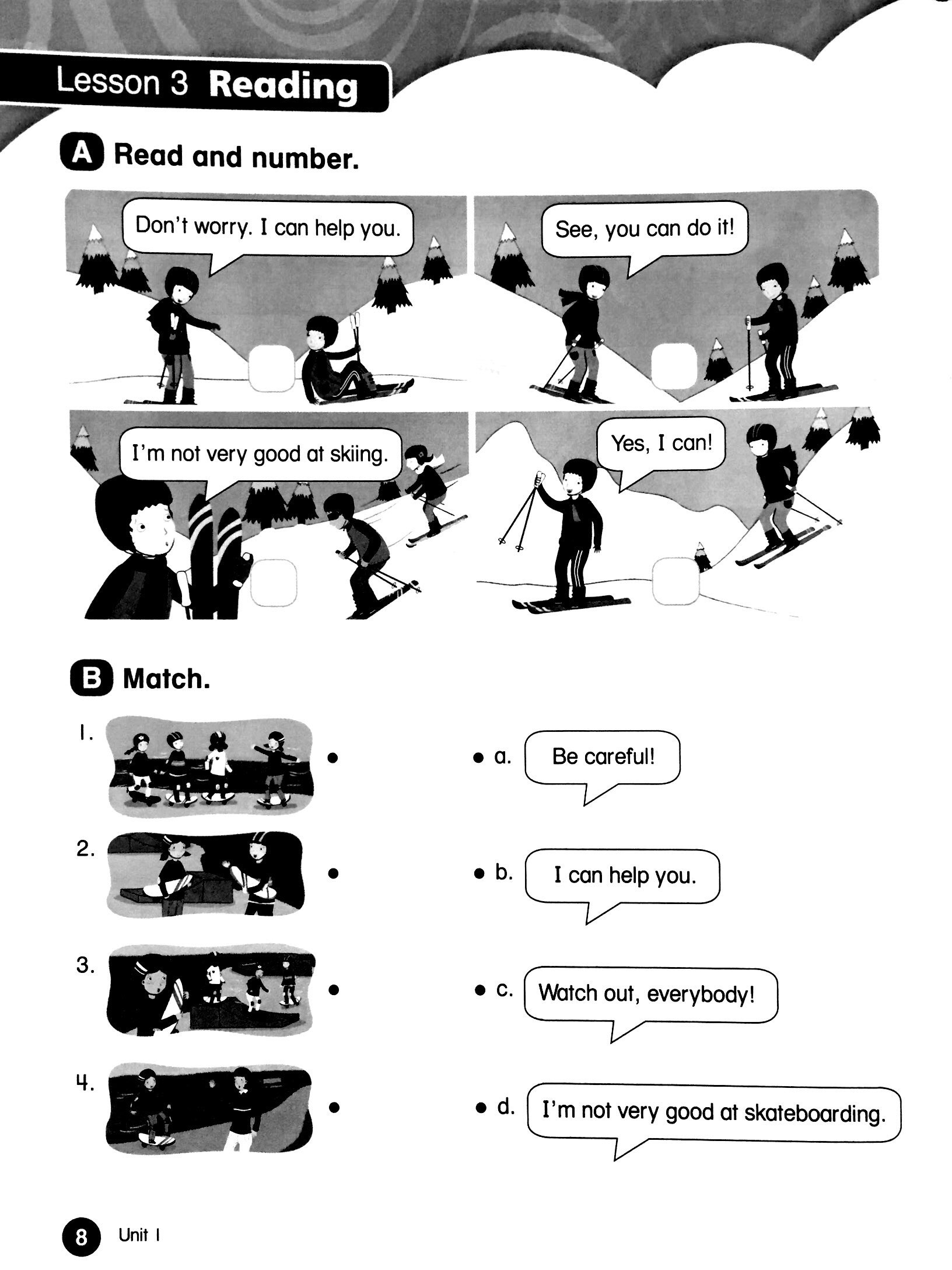 Online practice: Everybody Up workbook.