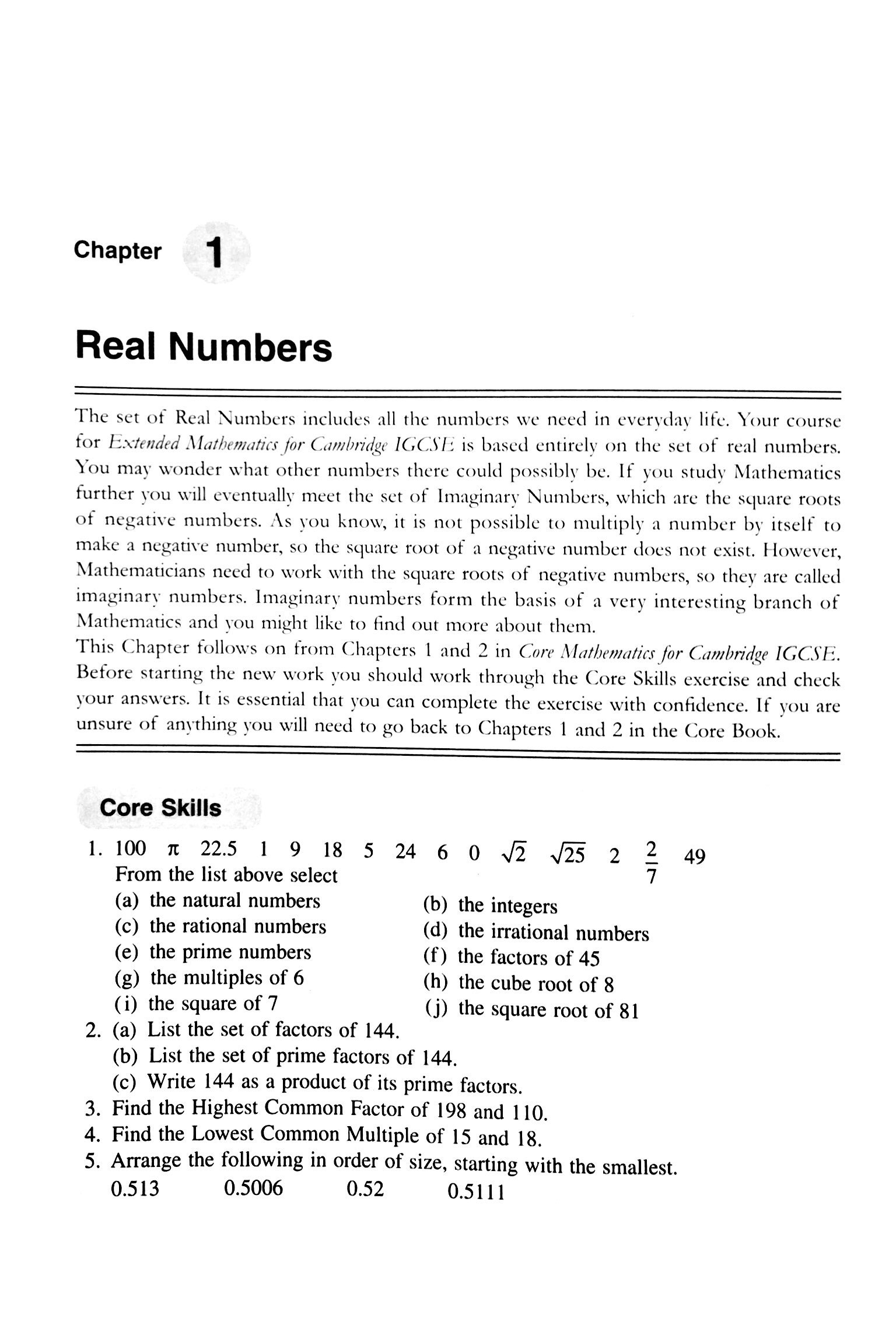 Extended Mathematics for Cambridge IGCSE