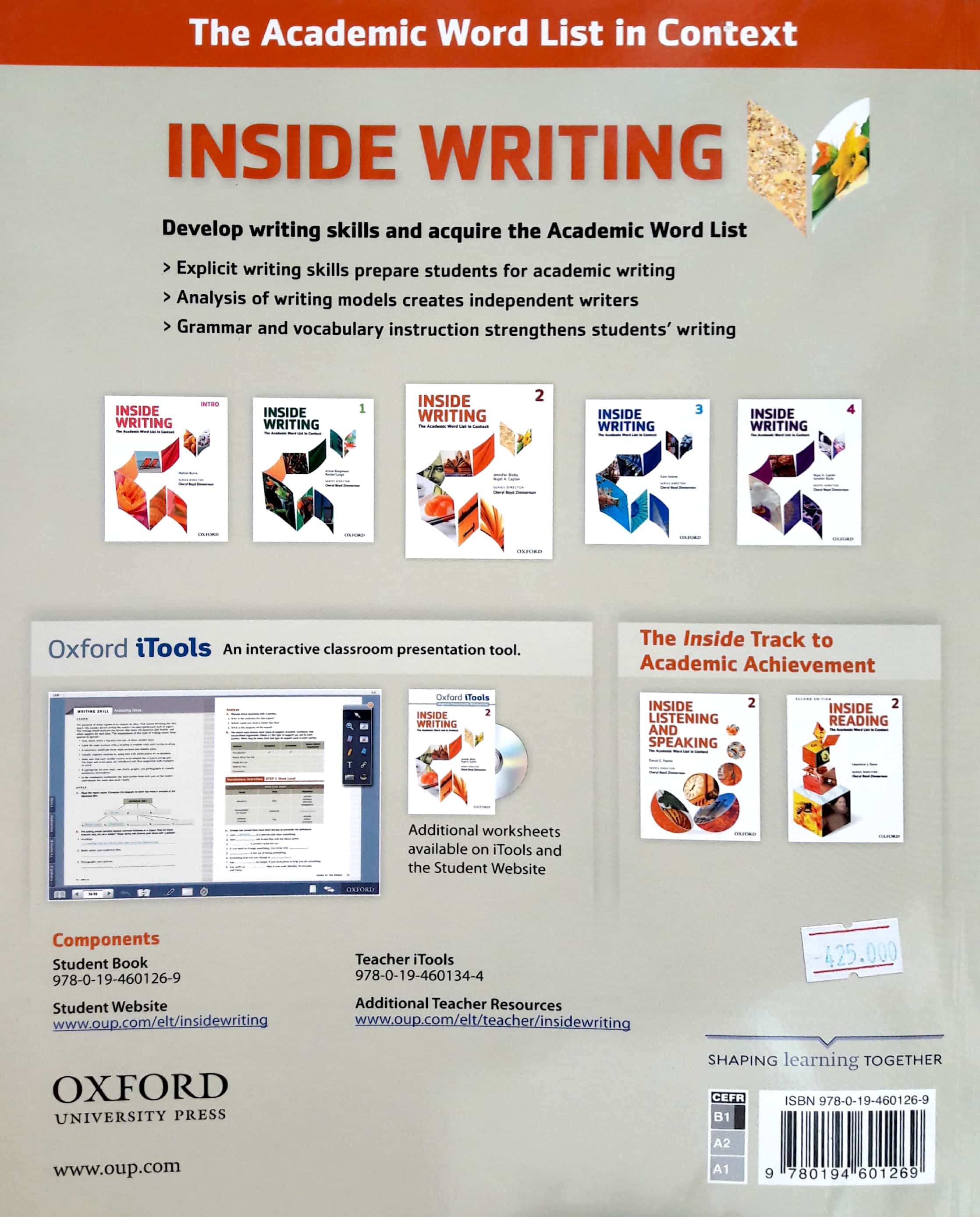 Inside Writing Levels Inside Writing: Level 2: Student Book