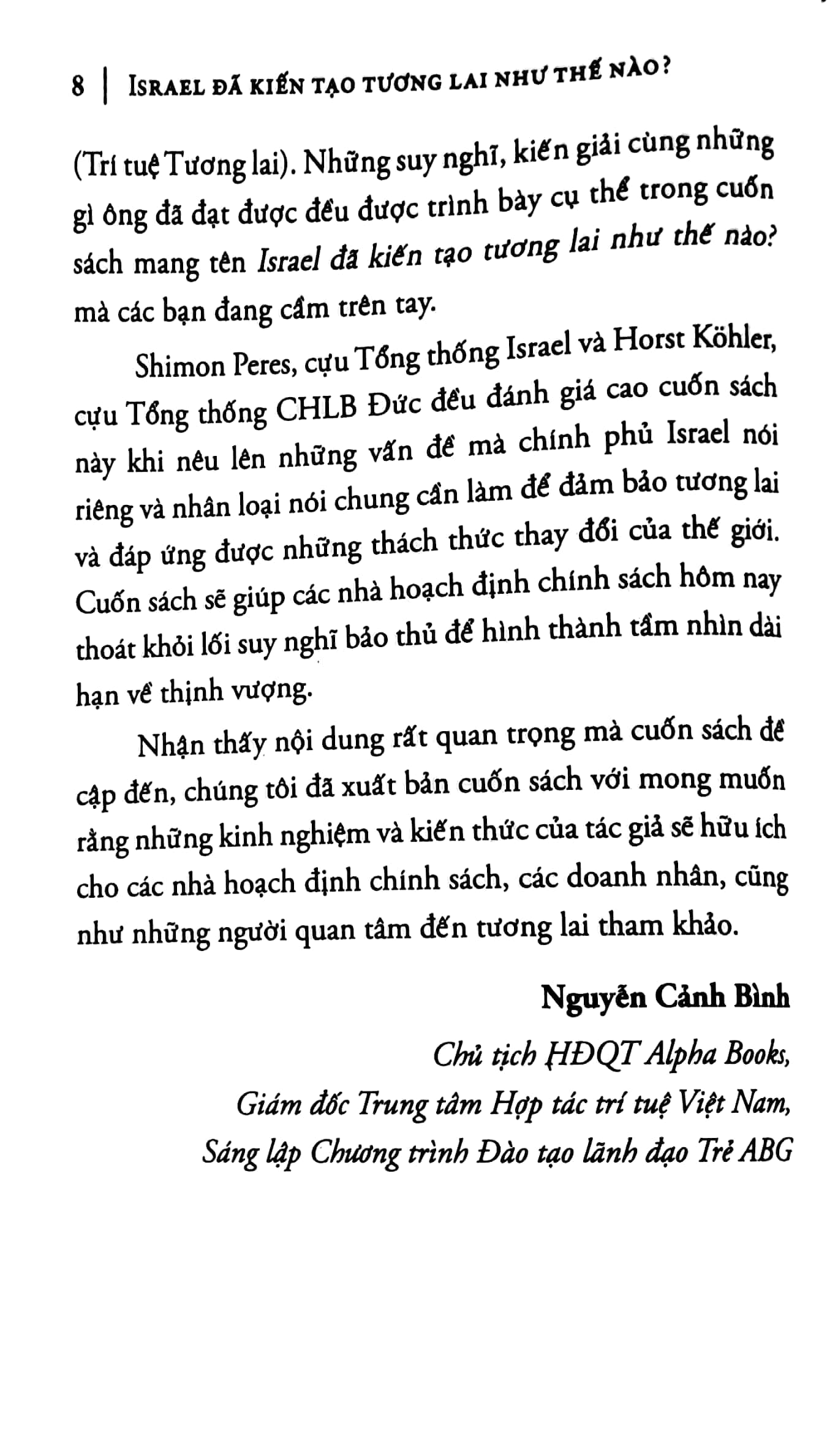 Israel Đã Kiến Tạo Tương Lai Như Thế Nào? PDF