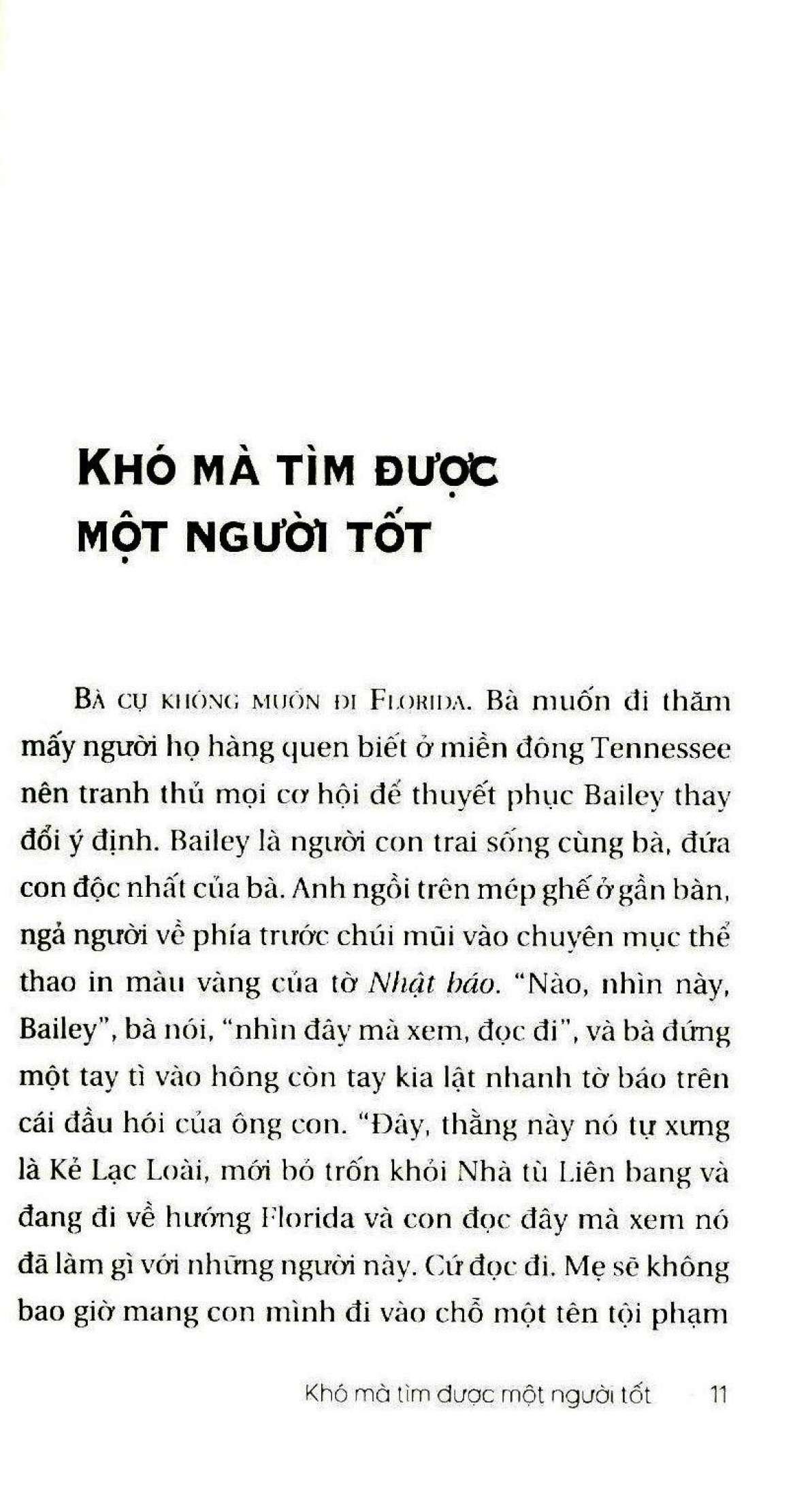 Tải sách Khó Mà Tìm Được Một Người Tốt PDF đọc ebook online, epub online, nghe sách nói audio miễn phí.