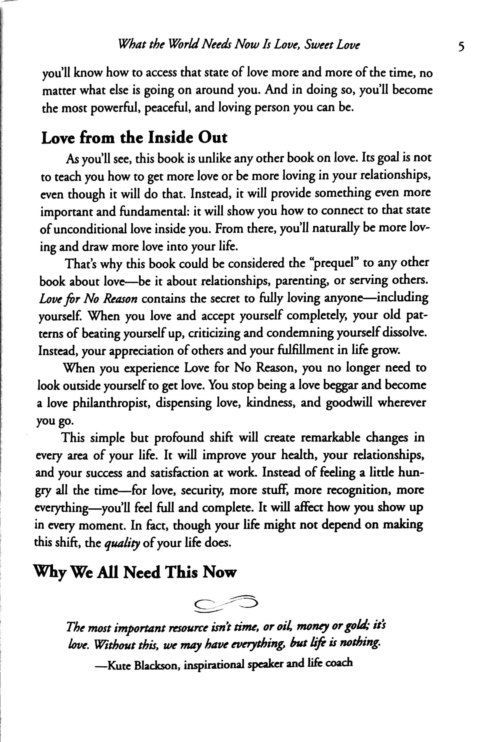 Love For No Reason 7 Steps to Creating a Life of Unconditional Love