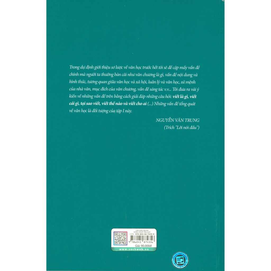 Bộ Lược Khảo Văn Học I - Những Vấn Đề Tổng Quát PDF