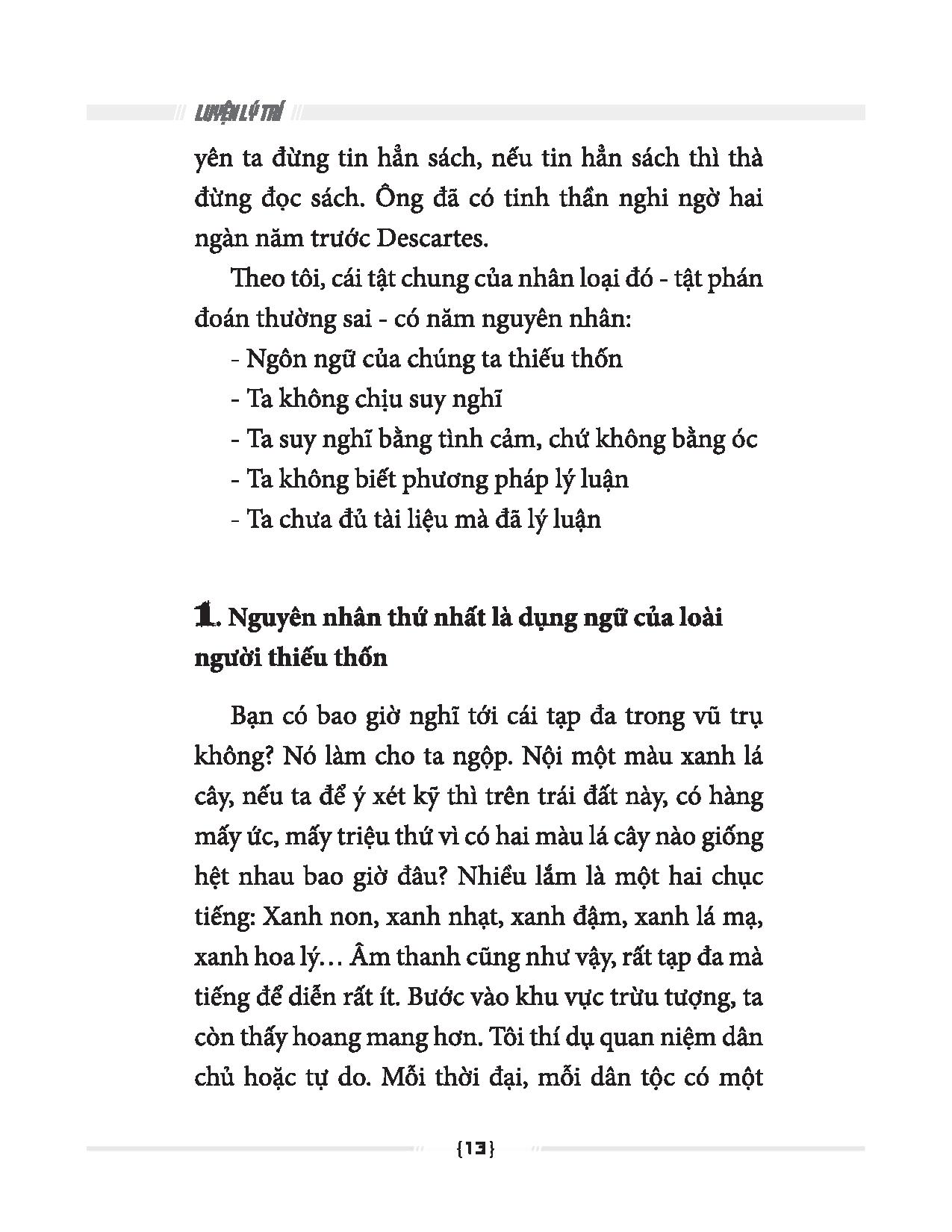 Luyện Lý Trí - Tư Duy Lí Tính - Nguyễn Hiến Lê PDF Luyện Lý Trí - Tư Duy Lí Tính - Nguyễn Hiến Lê PDF