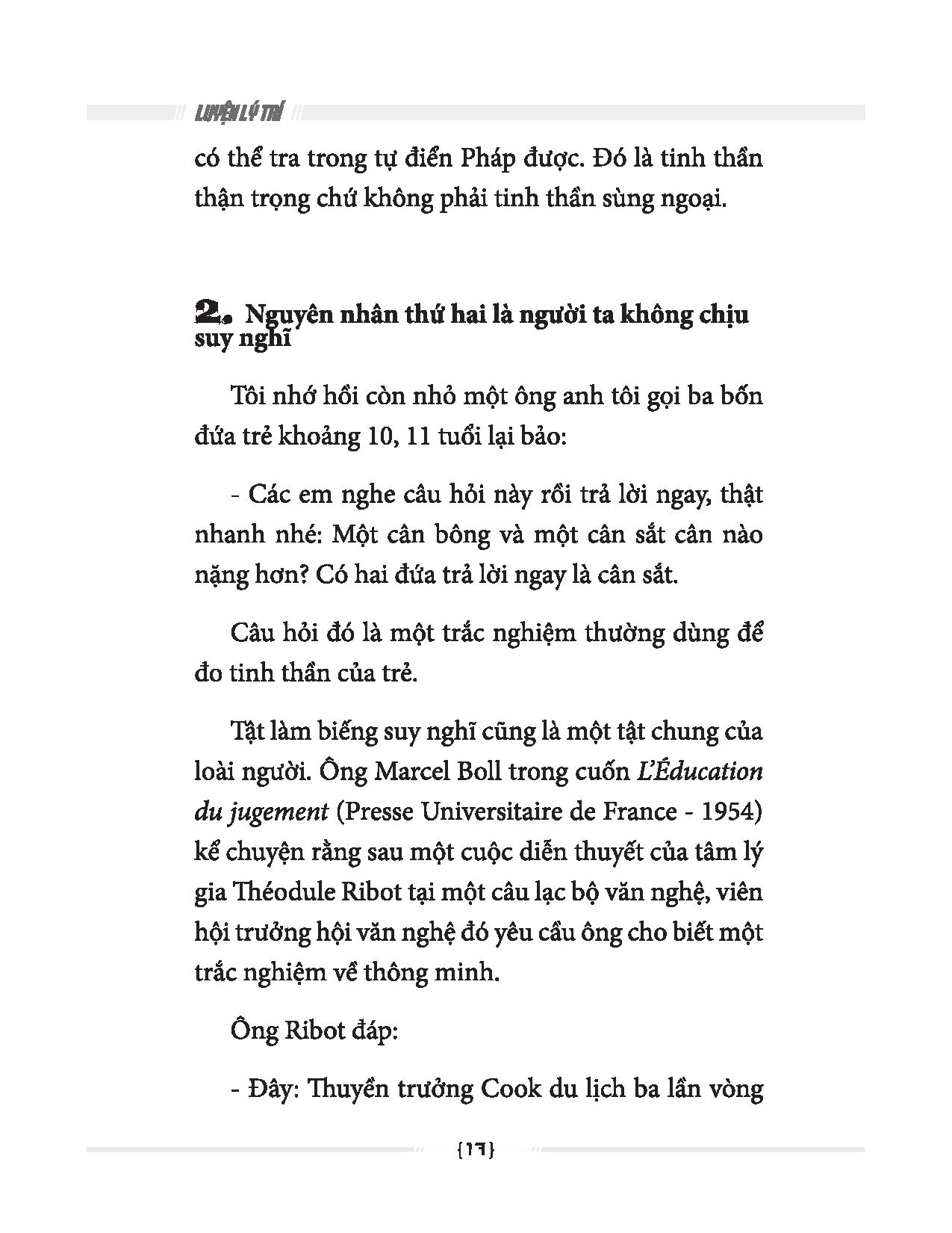 Luyện Lý Trí - Tư Duy Lí Tính - Nguyễn Hiến Lê PDF Luyện Lý Trí - Tư Duy Lí Tính - Nguyễn Hiến Lê PDF