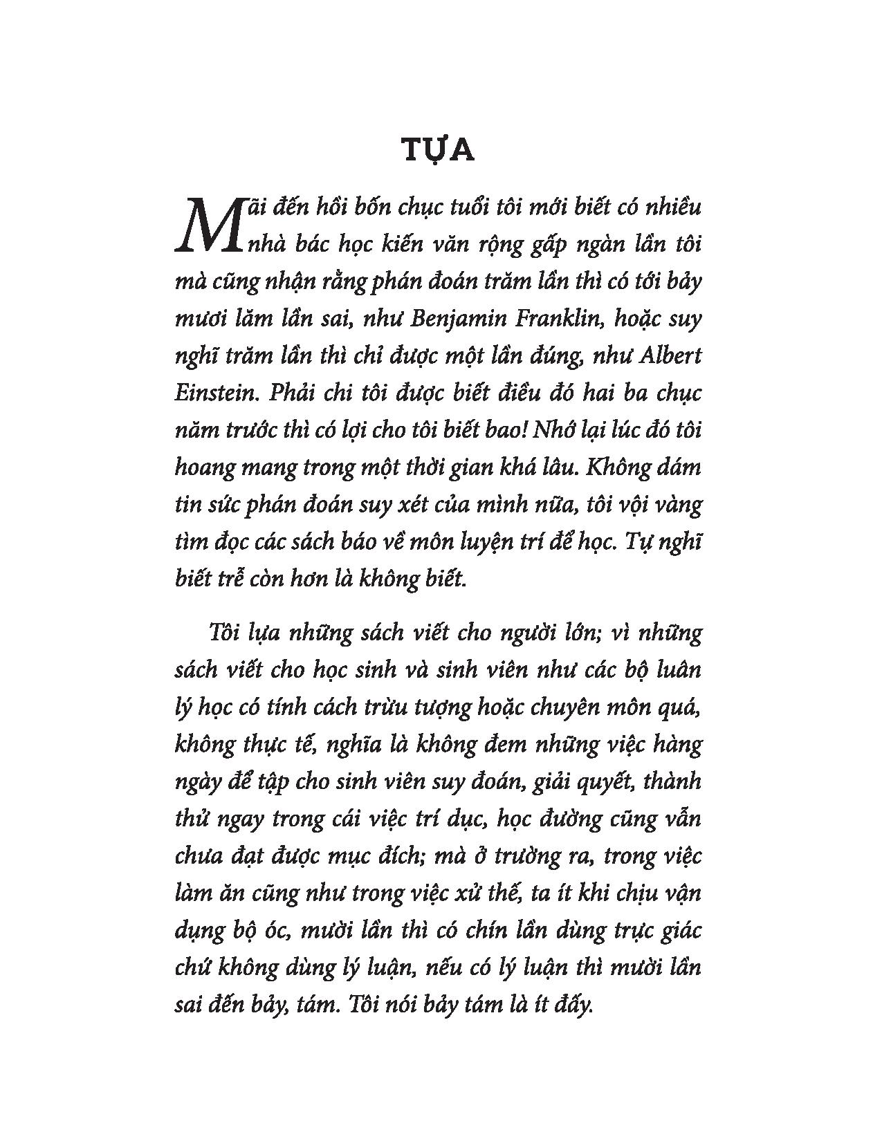 Luyện Lý Trí - Tư Duy Lí Tính - Nguyễn Hiến Lê PDF Luyện Lý Trí - Tư Duy Lí Tính - Nguyễn Hiến Lê PDF