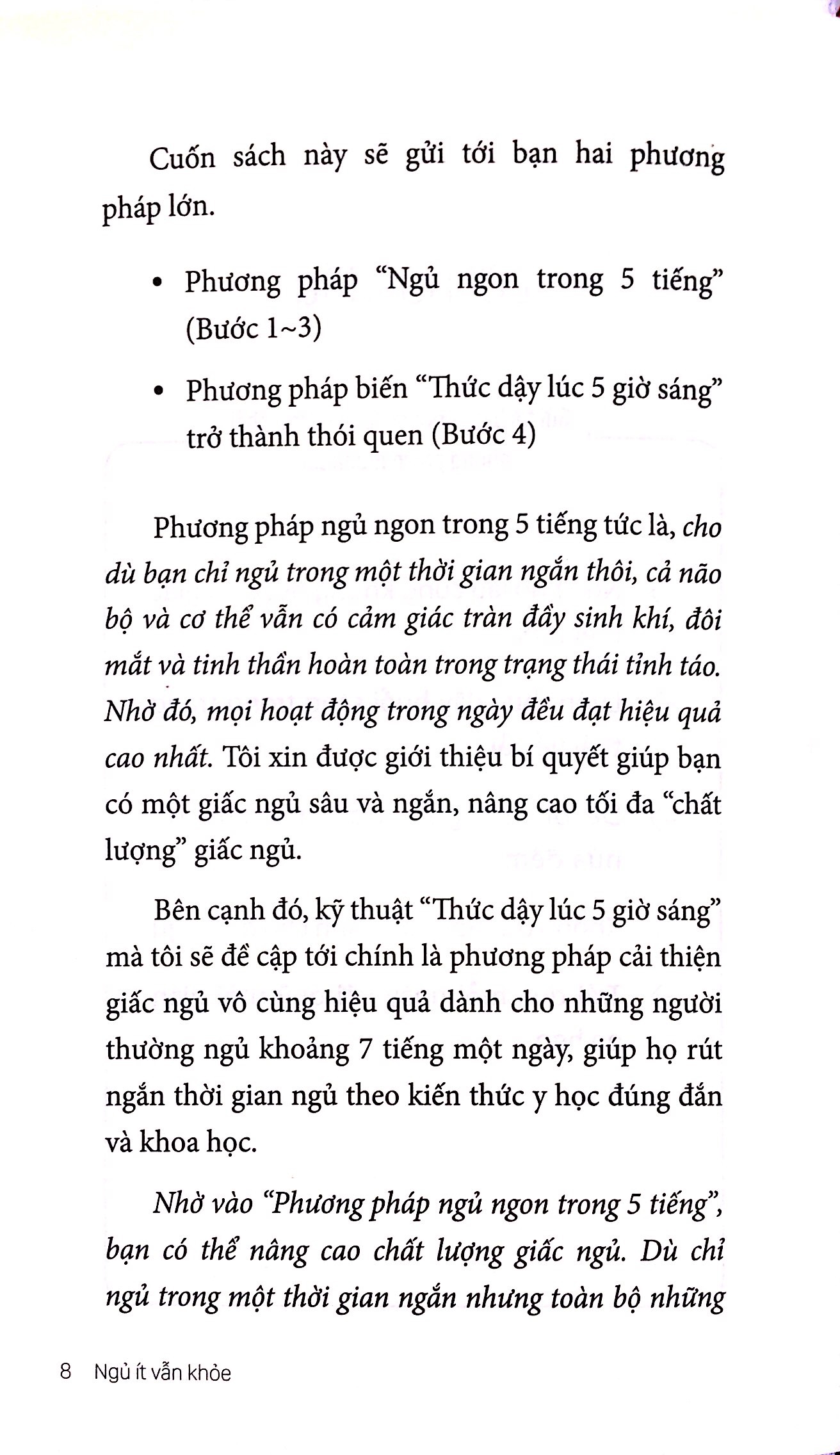 Tải sách Ngủ Ít Vẫn Khỏe - 5 Tiếng Là Đủ Sao Phải Là 8? PDF đọc ebook online, epub online, nghe sách nói audio miễn phí.