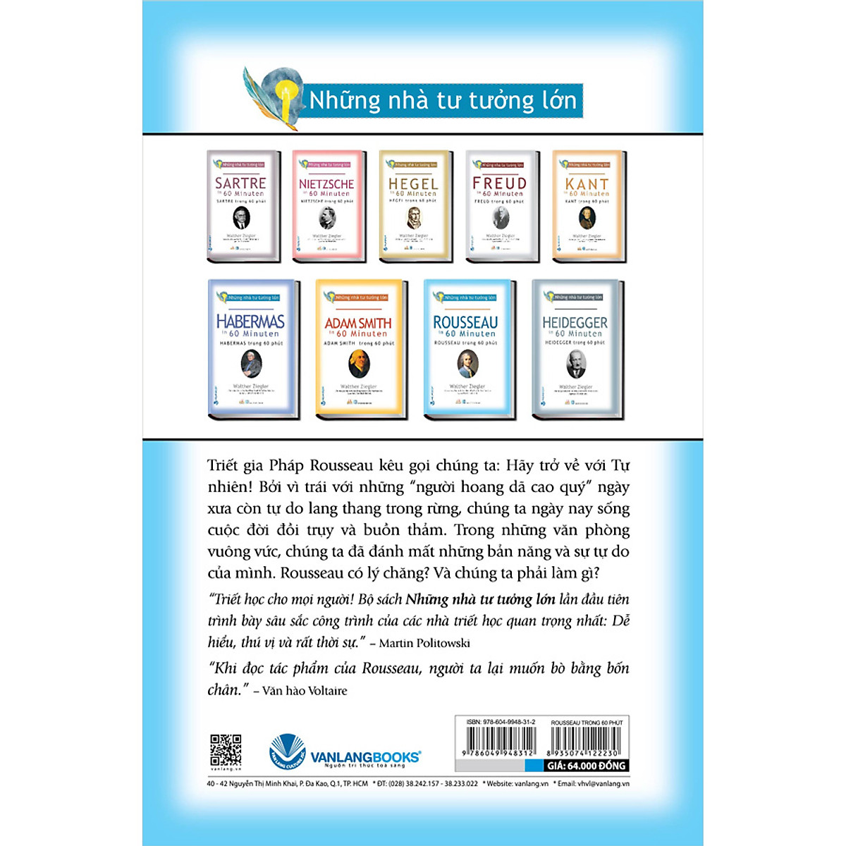 Những Nhà Tư Tưởng Lớn - ROUSSEAU Trong 60 Phút PDF Những Nhà Tư Tưởng Lớn - ROUSSEAU Trong 60 Phút PDF