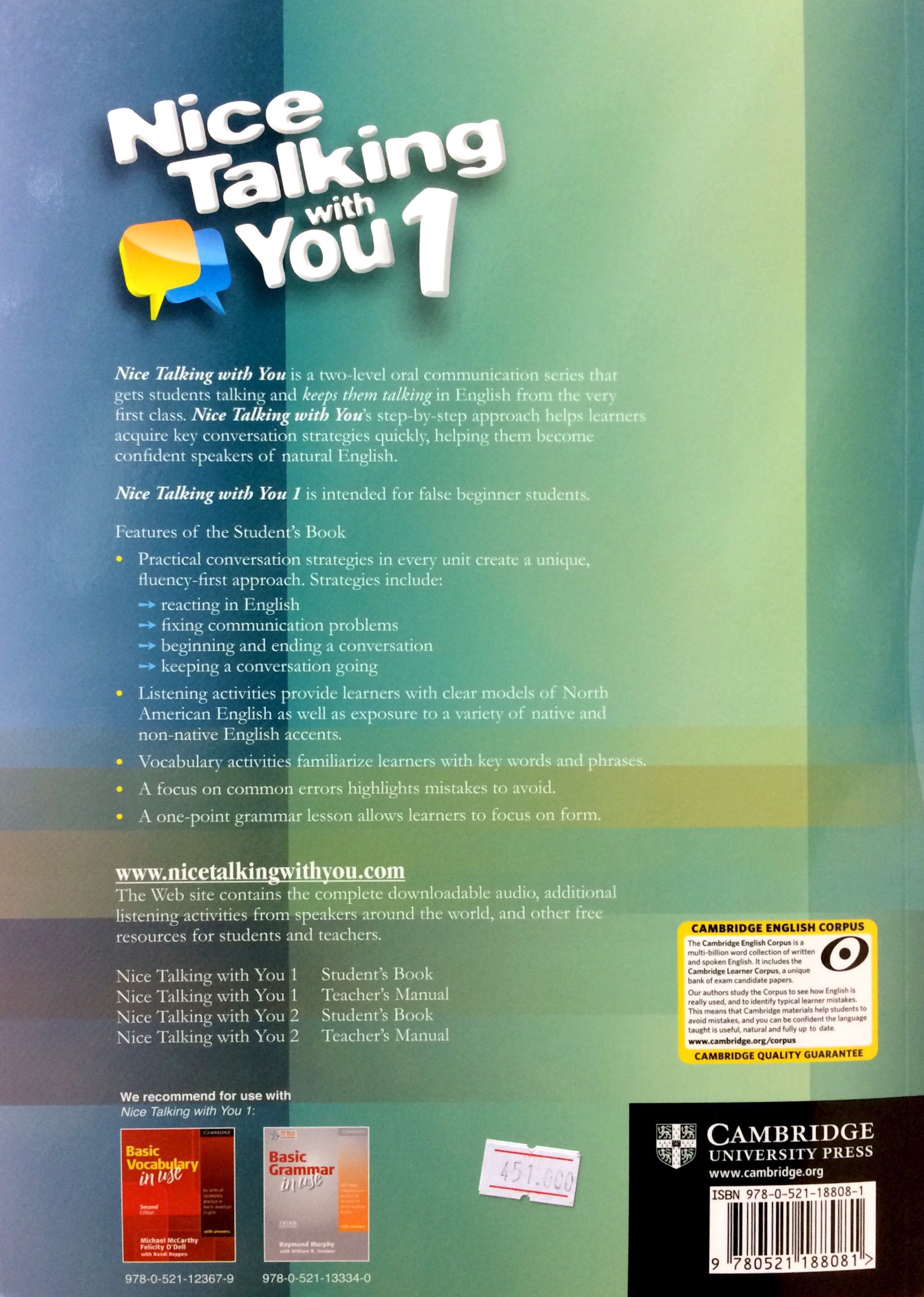 Nice Talking With You Level 1 Student's Book - FAHASA.COM