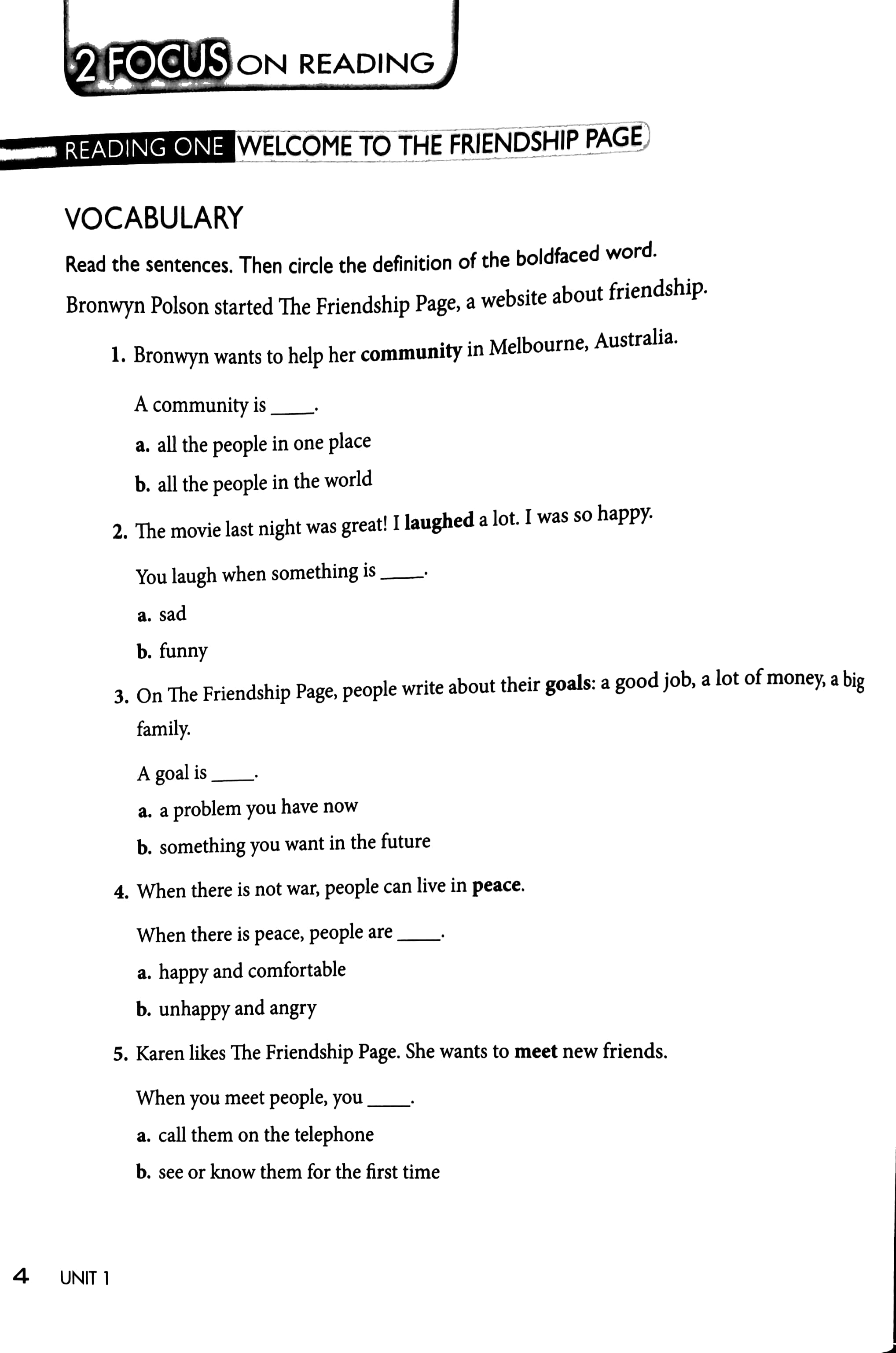 Northstar Reading and Writing Student Book 1