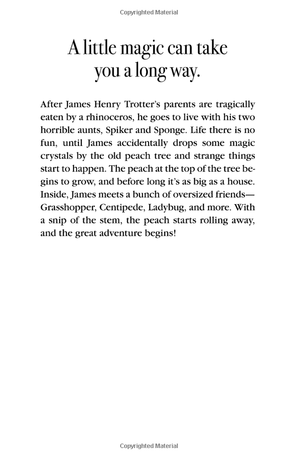 PENGUIN PUTNAM INC JAMES AND THE GIANT PEACH (Set of 12)