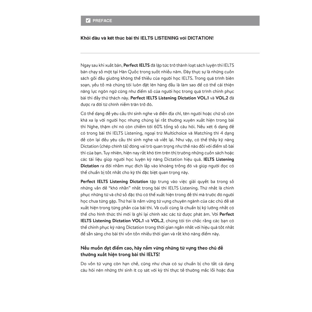 Bộ Perfect Ielts Listening Dictation Vol.2 PDF