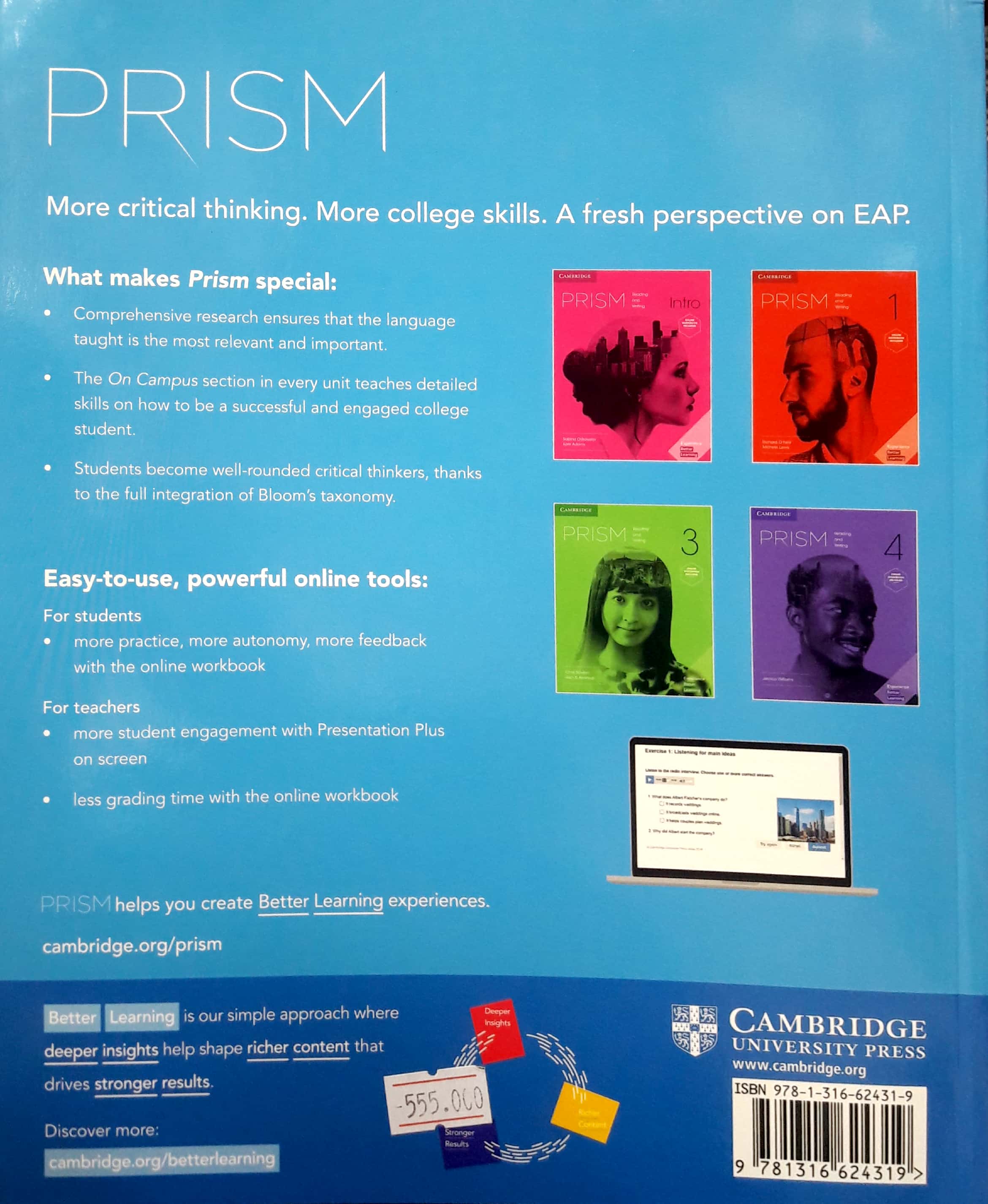 Prism Reading and Writing 2 SB w OWB