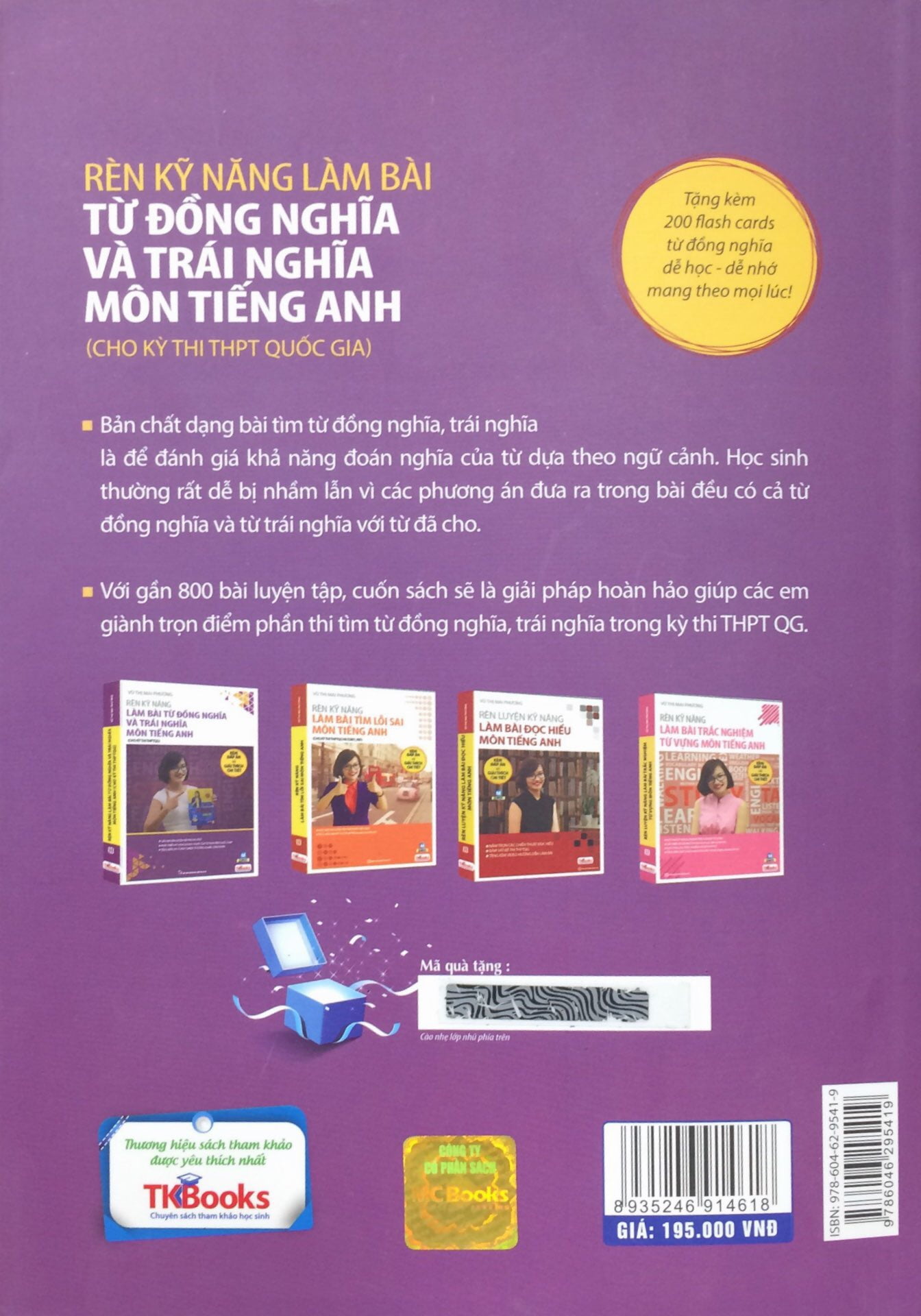 Rèn Kỹ Năng Làm Bài Từ Đồng Nghĩa Và Trái Nghĩa Môn Tiếng Anh Dành Cho Ôn Thi THPT Quốc Gia PDF