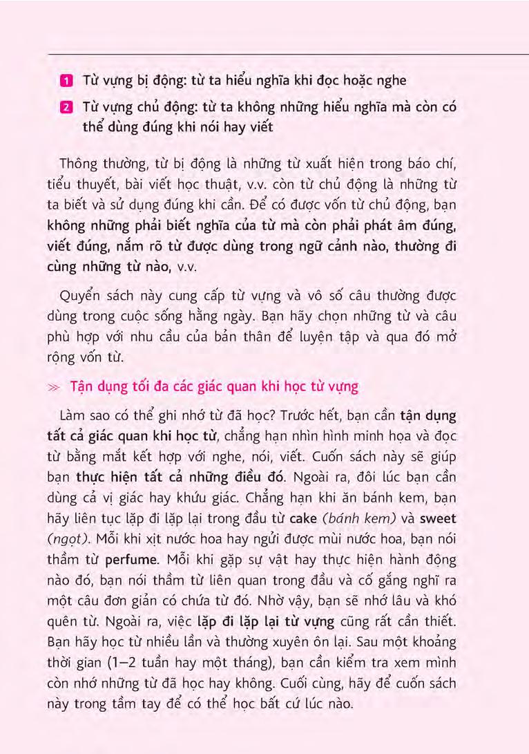 Sổ Tay Từ Vựng Tiếng Anh - Từ Lúc Thức Giấc Đến Khi Đi Ngủ Bao Gồm Sách Và 1 Đĩa Mp3 PDF Sổ Tay Từ Vựng Tiếng Anh - Từ Lúc Thức Giấc Đến Khi Đi Ngủ Bao Gồm Sách Và 1 Đĩa Mp3 PDF
