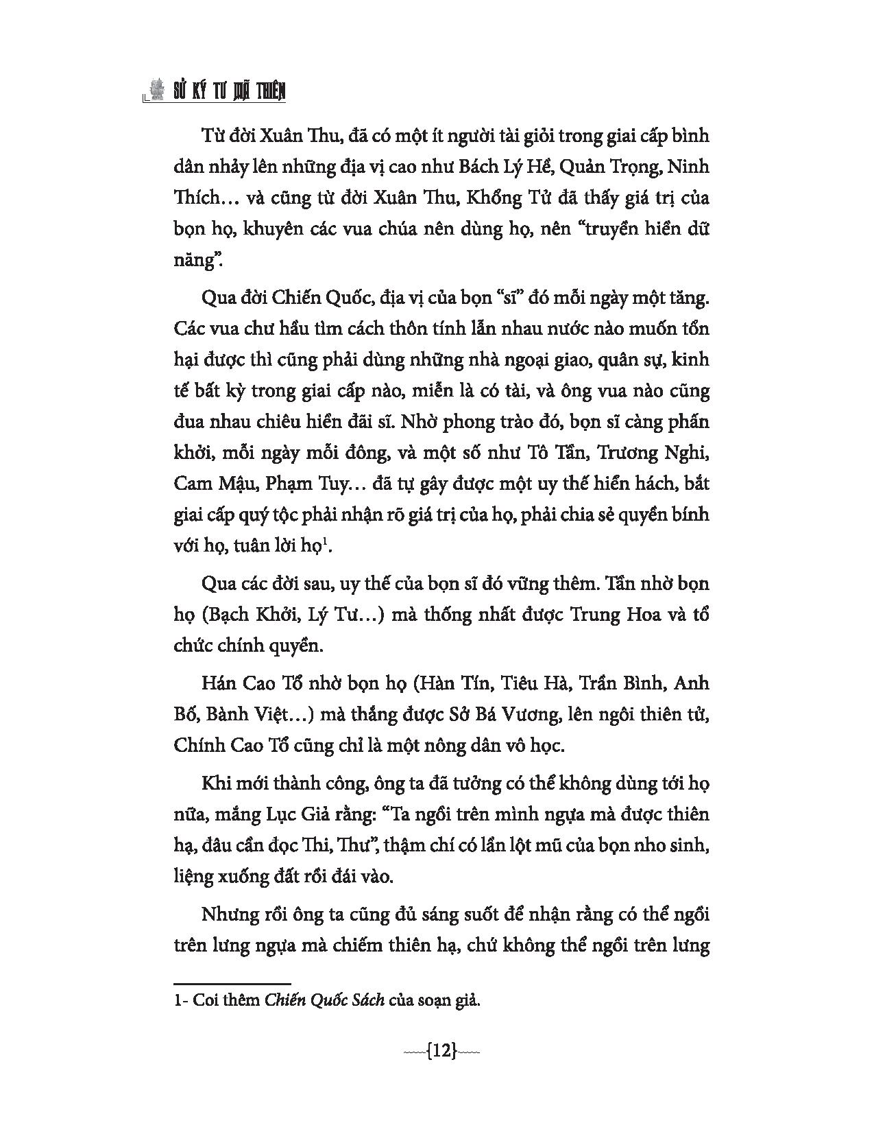 Sử Ký Tư Mã Thiên - Nguyễn Hiến Lê PDF Sử Ký Tư Mã Thiên - Nguyễn Hiến Lê PDF